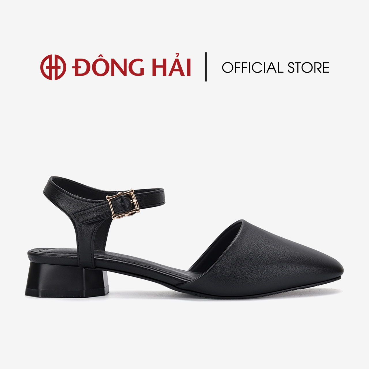 Sandal đế bằng 3cm bít mũi Đông Hải - S81H5