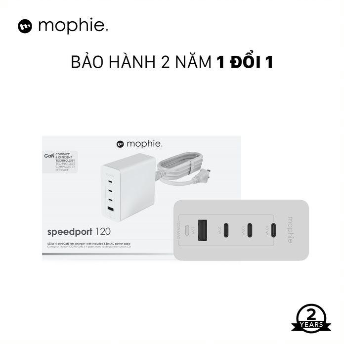 Hub sạc nhanh Mophie Power Delivery 120W GaN - Hàng chính hãng