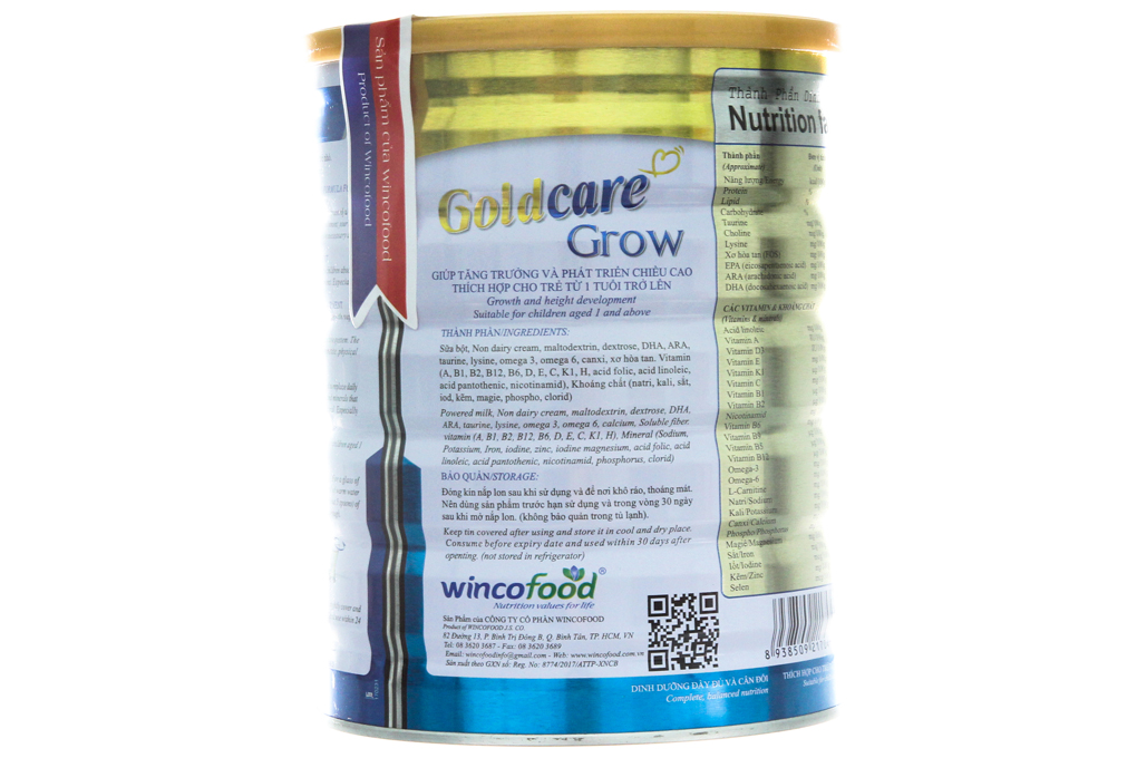 Hình ảnh Sữa bột Wincofood Goldcare Grow 