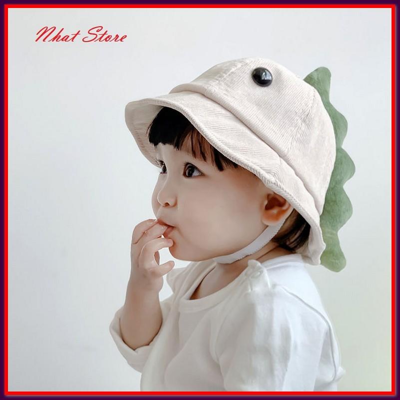 Mũ Cho Bé Trai Mũ Cho Bé Gái Với Họa Tiết Khủng Long Phong Cách Hàn Quốc Siêu Dễ Thương cho bé - Mũ MU100