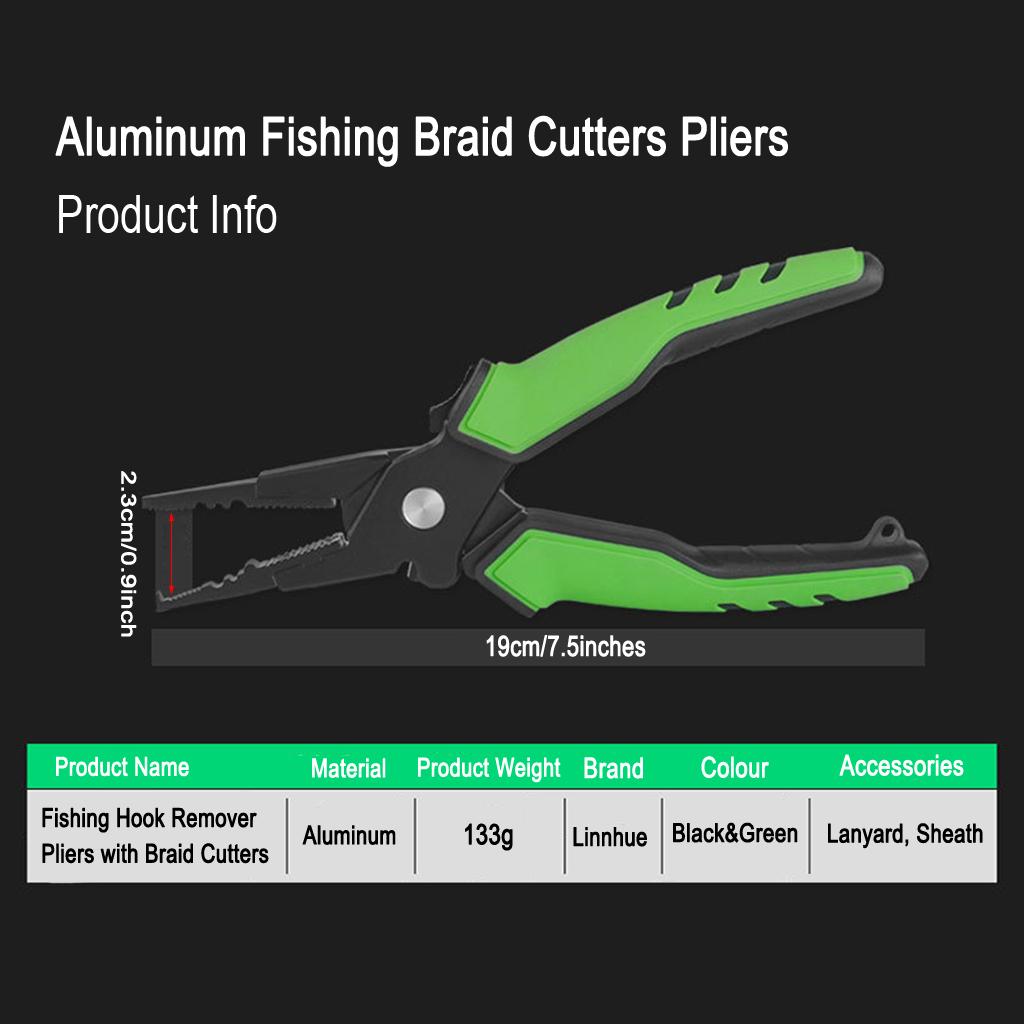 Portable Fish Lip Grabber Gripper Grip Tool Aluminum Fishing Pliers Fish Holder