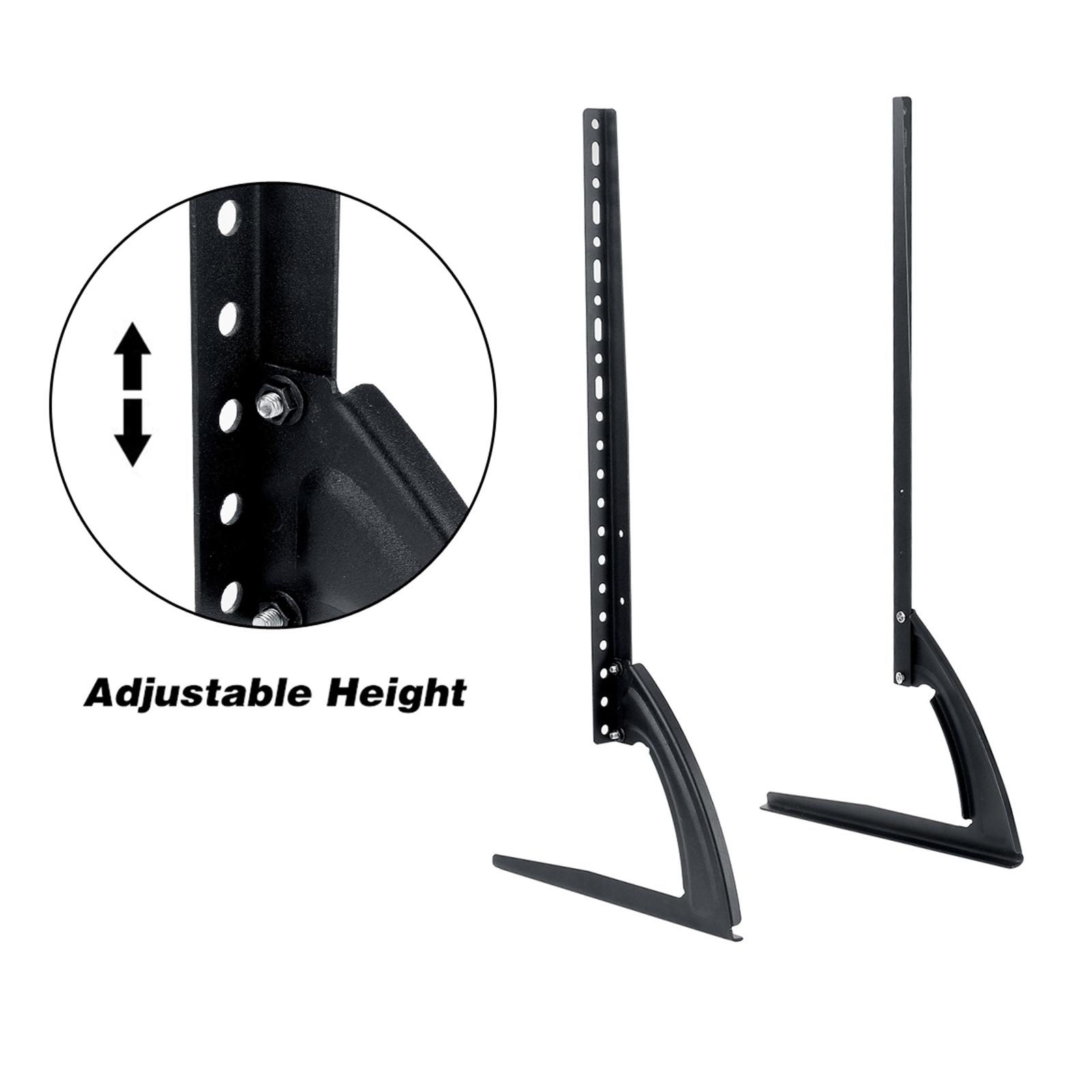 Universal Table TV Stand Bracket for LCD Flat Screen Black 695x355x25mm