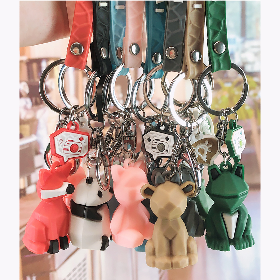 Móc khóa xe máy ô tô hình thú dễ thương sáng tạo I WANT YOU móc treo balo cute