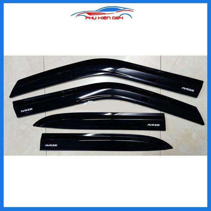 Vè che mưa cho xe ô tô Raize 2021-2022-2023 vè đen thái bảo vệ trang trí xe