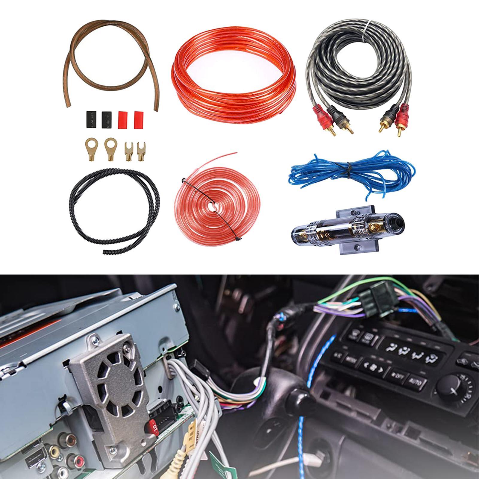 Car Audio Wire Wiring Kit  PVC Audio Cable Kit Power Cable