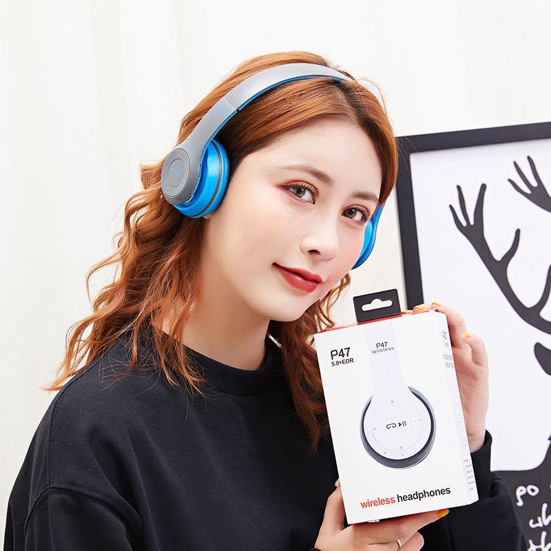 Tai Nghe Không Dây Loại Bỏ Tiếng Ồn Bluetooth Tai Nghe Hifi Bass Chơi Game Đầu Tai Nghe Chụp Tai Kèm Mic Cho Xiaomi Tế Bào Máy Tính Bảng