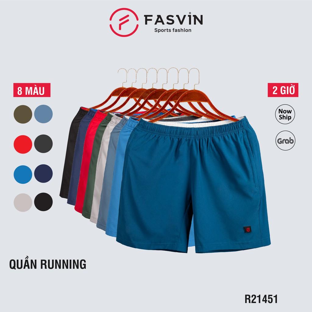  Quần đùi running nam Fasvin R21451.HN vải gió chun co giãn dùng khi thể thao hay mặc nhà