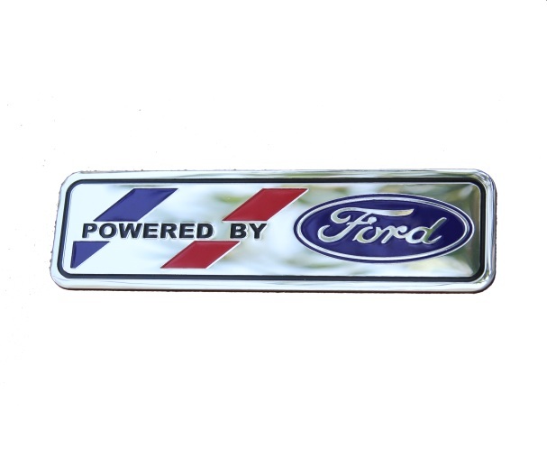 Tem chữ logo Powered By Ford dán trang trí xe ô tô