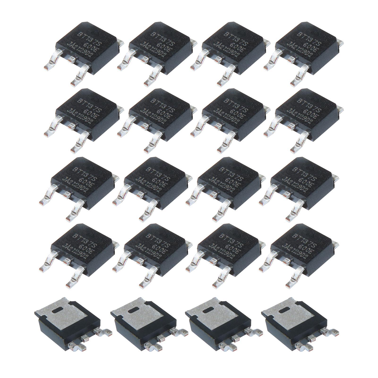 20Pcs Power General Purpose Transistors, assortment Small triacs Sens for Control Circuits Air Conditioners, Household Appliances Dimmers