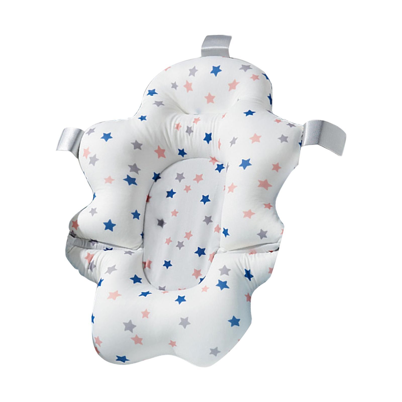 Baby Bath Cushion Pad Universal Newborn bed Foldable Baby 0-12M White