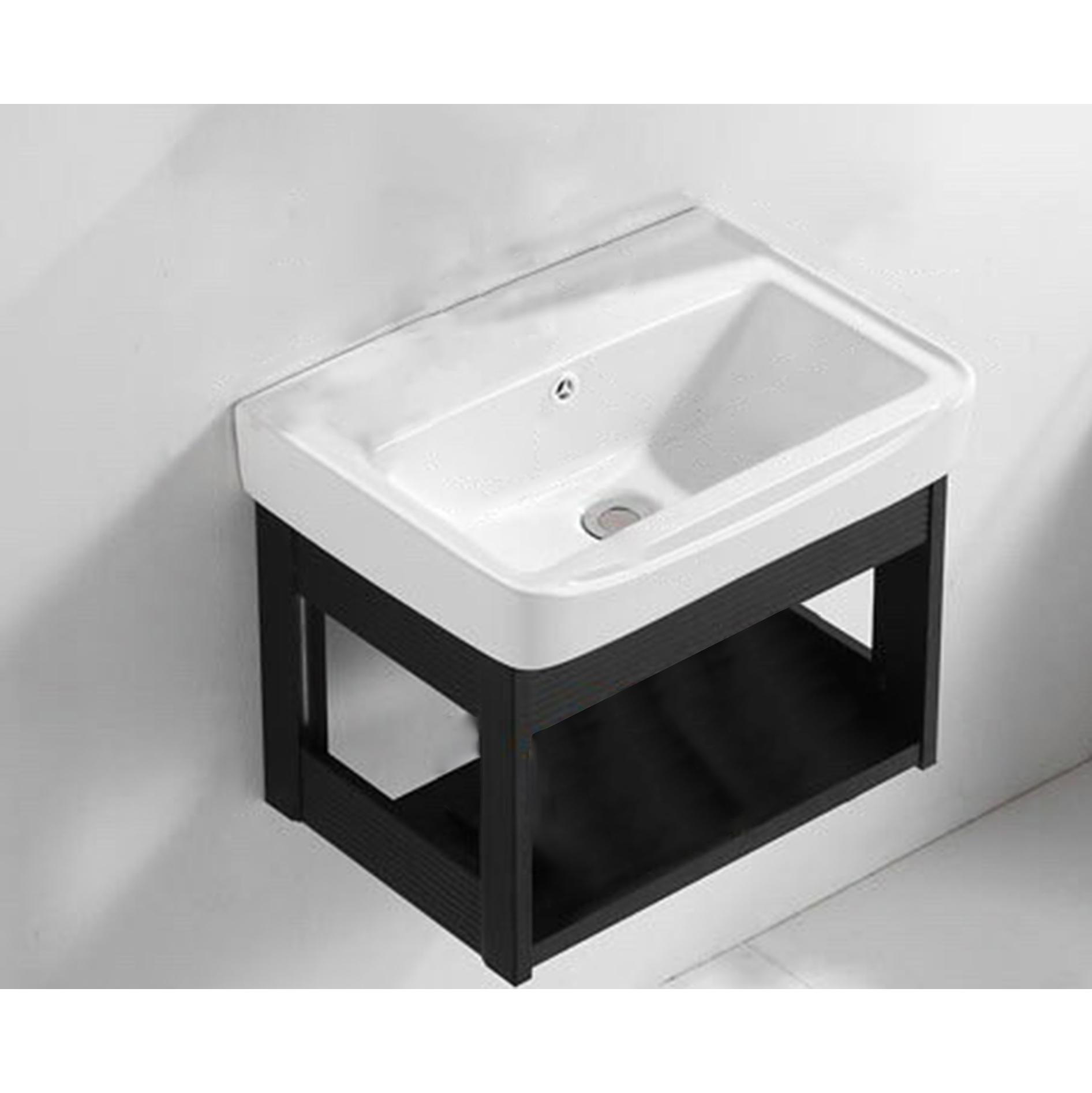 Bộ tủ chậu lavabo mini - COMBO 4 Món Tủ Chậu Lavabo + Gương + Kệ Gương Thông Minh Gọn Gàng Sang Trọng Cho Phòng Tắm
