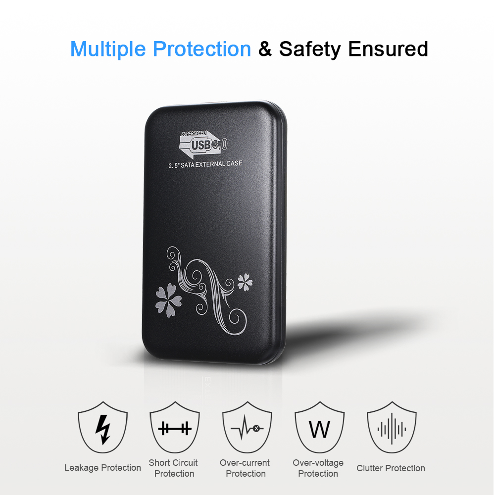 Hộp Đựng Ổ Cứng Ngoài Bộ Chuyển Đổi USB3.0 Sang SATA HDD 2,5 Inch,