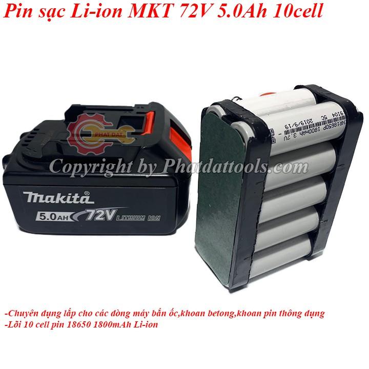 Pin sạc Li-ion 10 cell siêu khỏe-siêu bền-Chuyên dụng lắp cho máy bắn ốc,máy khoan betong pin,máy mài pin