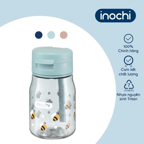 Bình nước Inochi - Kita Fami 350ml màu Xanh chàm/Xanh ngọc/Cam sữa