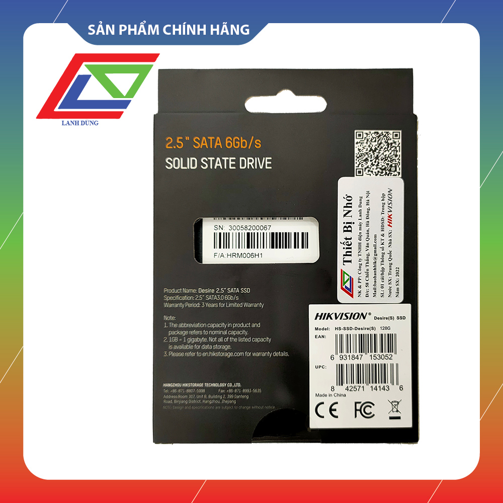 SSD Hikvision HS-SSD-Desire 128G - Hàng chính hãng