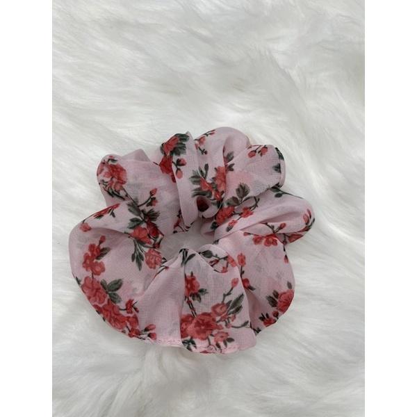 Dây Cột Tóc Srunchies Hoa Nhí Dễ Thương