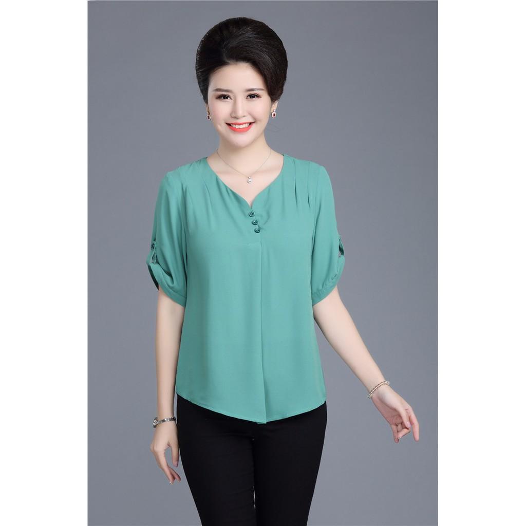 TK196N-ÁO VOAN TAY LỠ QUÝ CÔ S-6XL