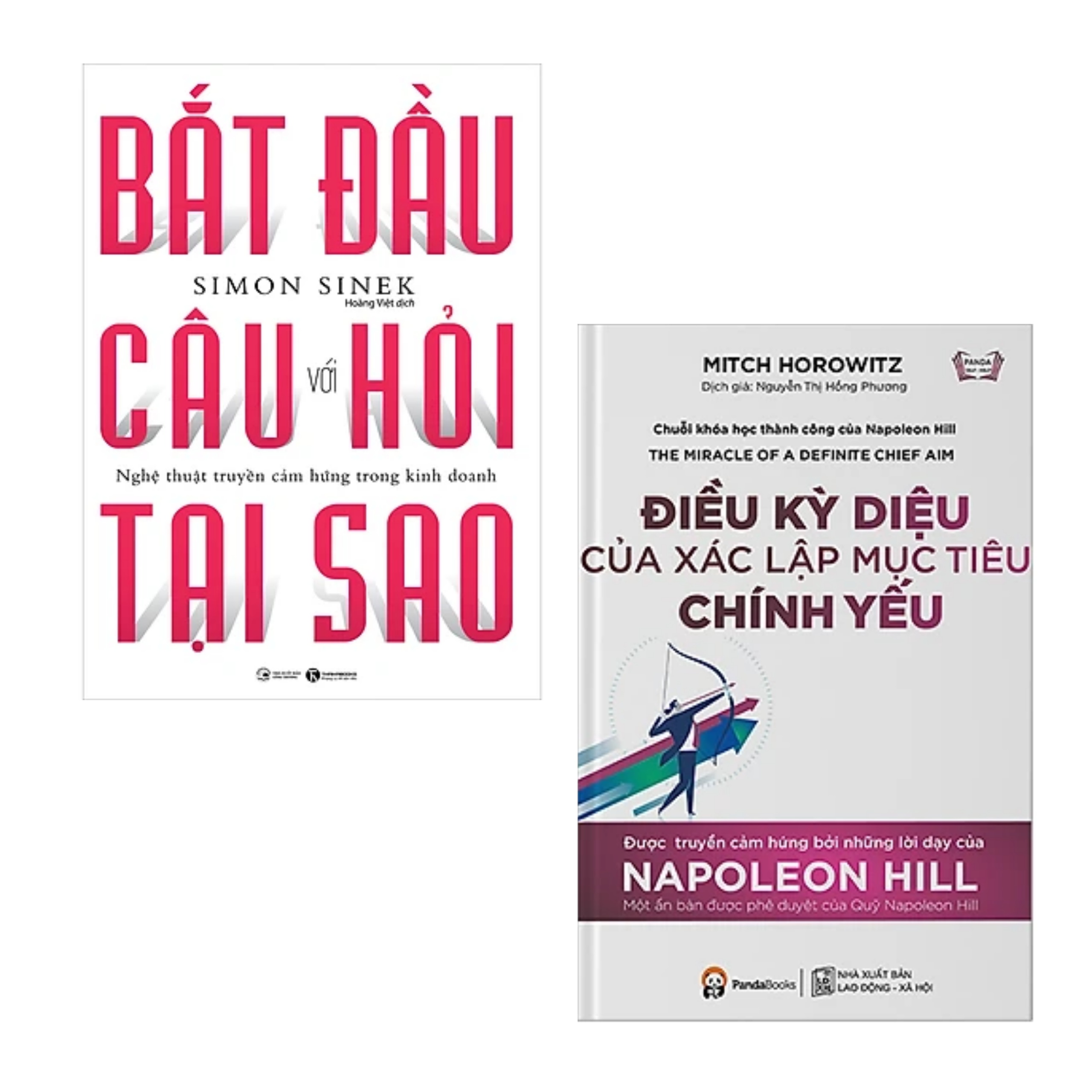 Combo 2 cuốn sách Kĩ Năng Làm Việc : Bắt Đầu Với Câu Hỏi Tại Sao - Nghệ Thuật Truyền Cảm Hứng Trong Kinh Doanh + Điều Kỳ Diệu Của Xác Lập Mục Tiêu