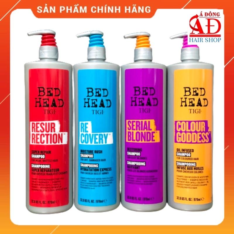 BỘ GỘI XẢ TIGI BEDHEAD ĐỎ XANH VÀNG TÍM CHÍNH HÃNG MỸ - PHỤC HỒI GIỮ MÀU LÀM PHỒNG TÓC