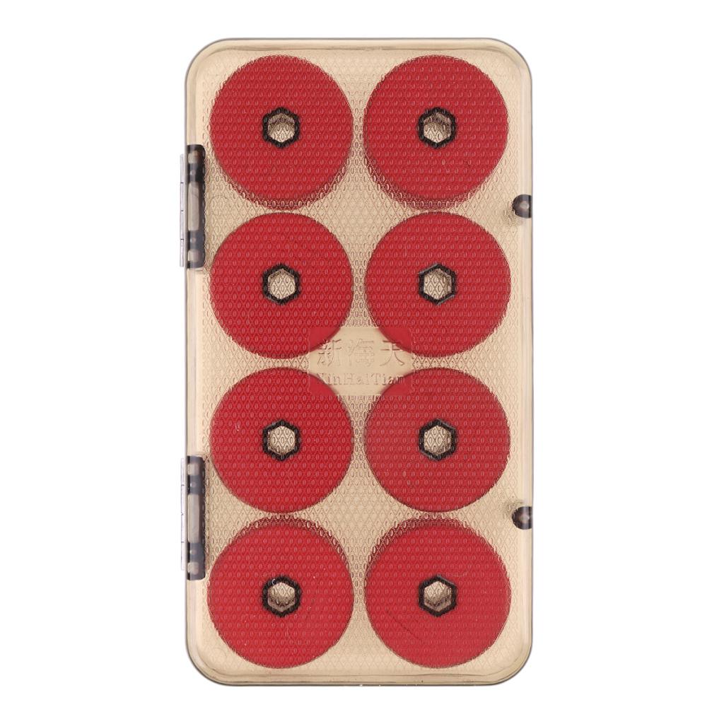 16pcs Foam Fishing Main Line Bobbin Spools Tackle Plastic Storage Box Case