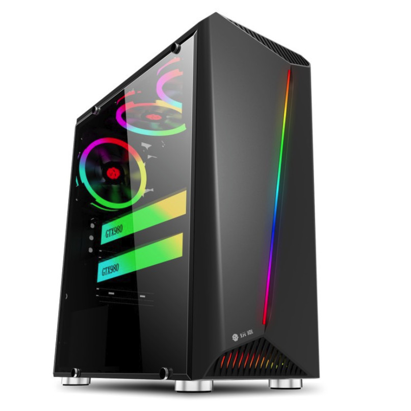 Vỏ case máy tính Chassis desktop Gamer LED RGB X8 Night Charm