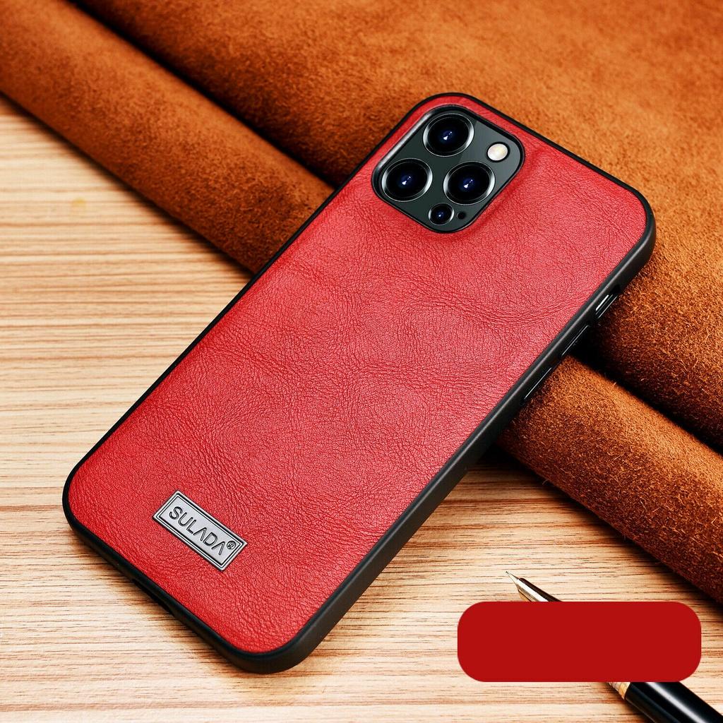 Ốp Lưng Da Sulada cho Điện Thoại Iphone - Hàng Chính Hãng