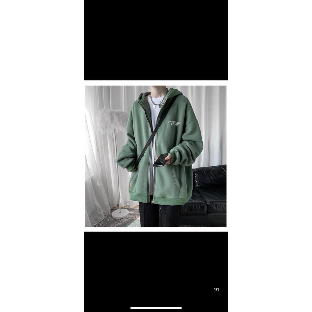 Áo nỉ dây kéo form to y hình