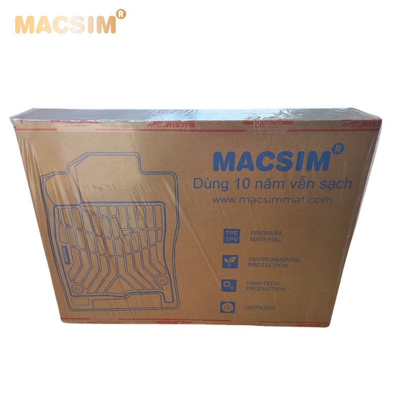 Thảm lót sàn xe ô tô VinFast VF5 Nhãn hiệu Macsim chất liệu nhựa TPE cao cấp màu đen