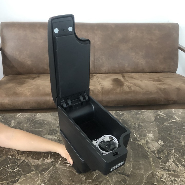 Hộp tỳ tay ô tô Nissan Almera tích hợp 6 cổng USB SUSB-NA