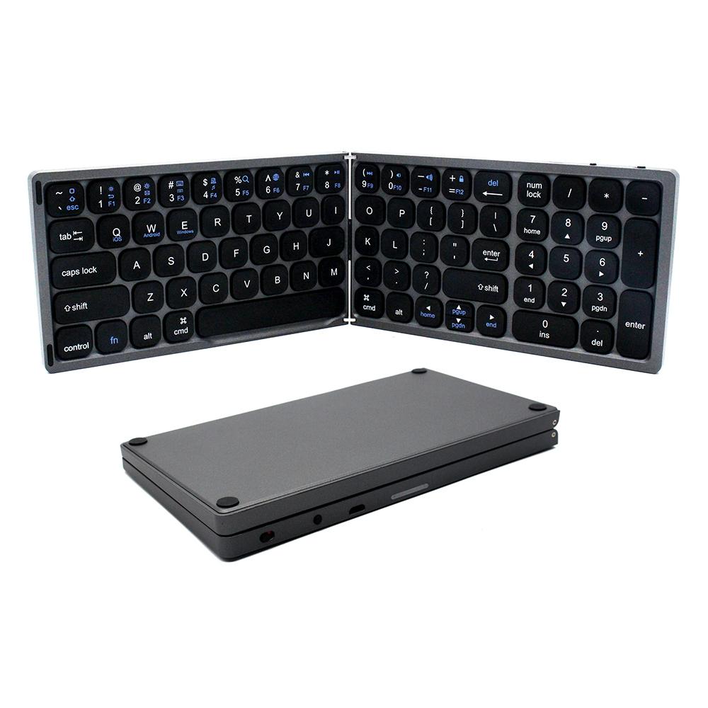 Foldable BT Wireless Keyboard Portable Keyboard Pocket-size Keyboard Support Android Windows IOS Smartphone and Tablet