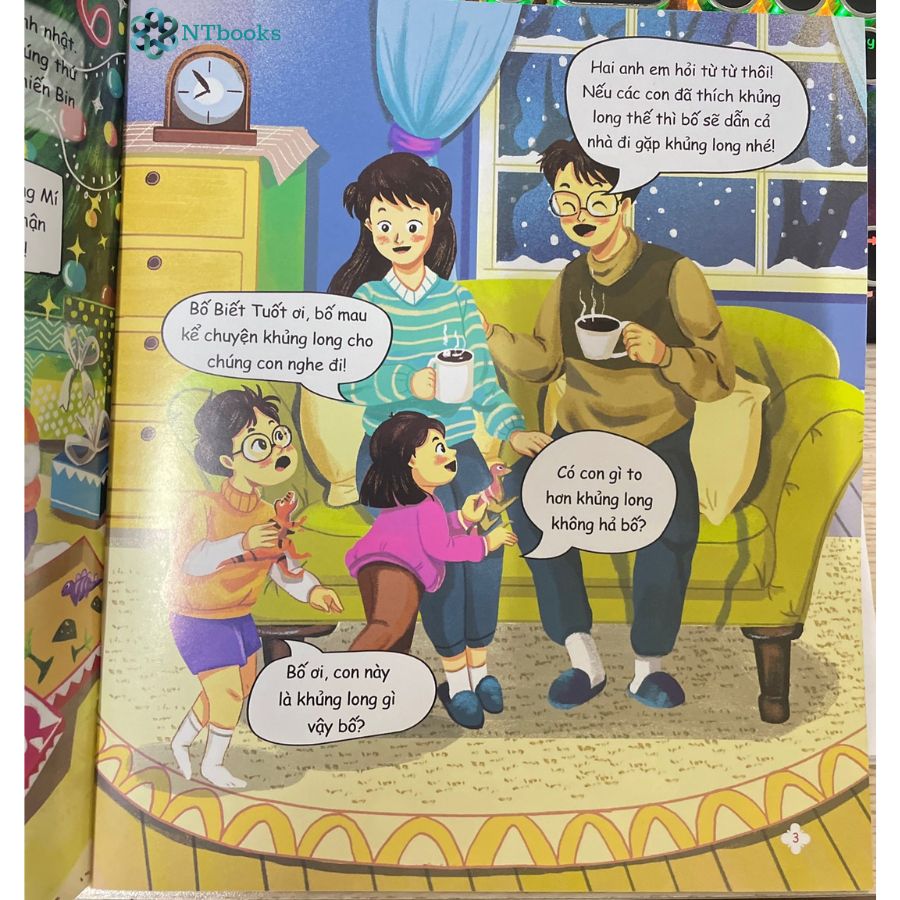 Sách Cùng bố khám phá thế giới - Bất ngờ lạc vào thời tiền sử