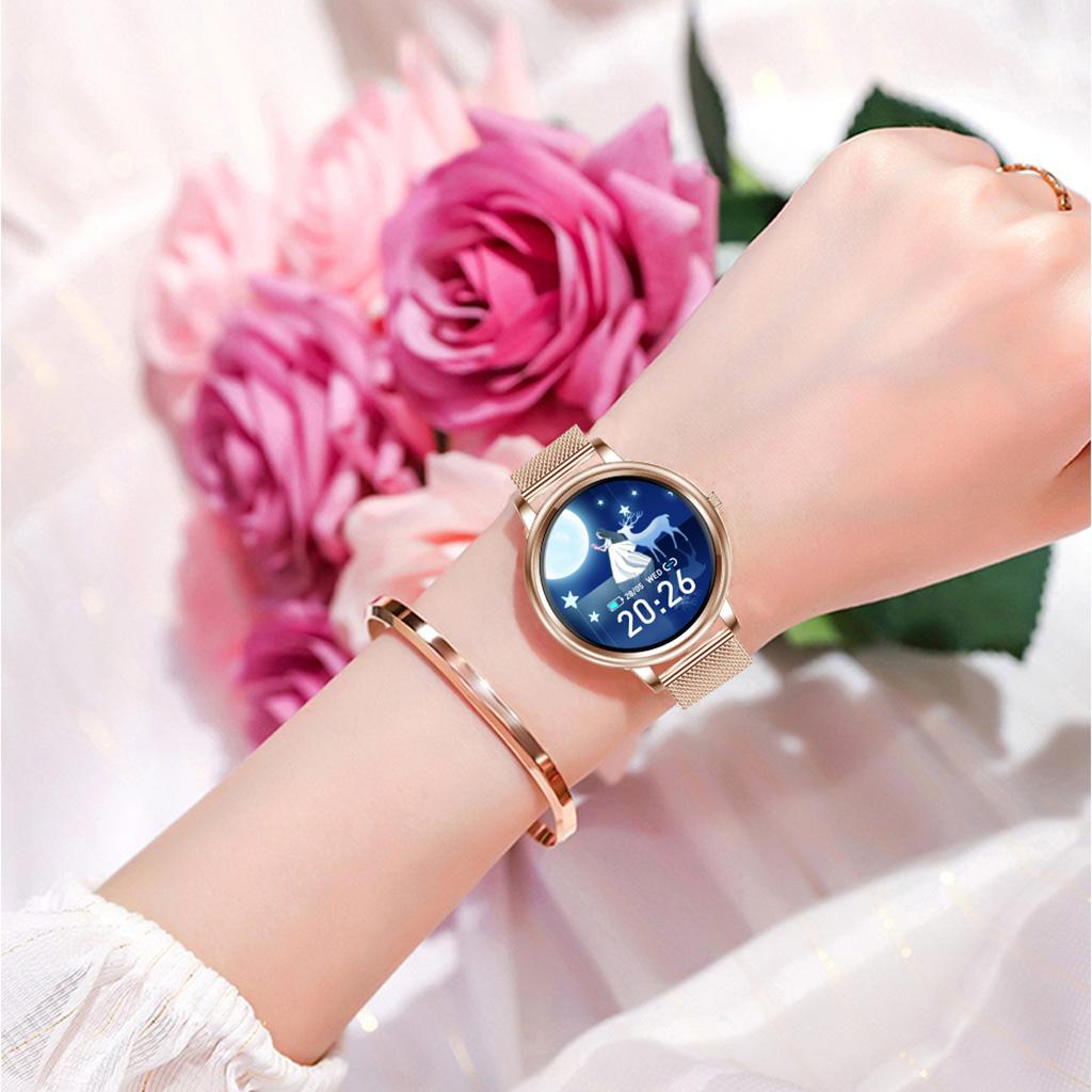 Smart Watch for Women Elegant Smartwatch with Heart Rate Calories