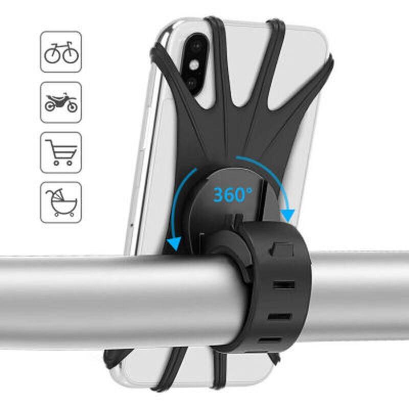 Silicone Scooter Phone Holder for iPhone Samsung Xiaomi Huawei Cell Phone Mobile Motocycle Bicycle Mobile Phone holder