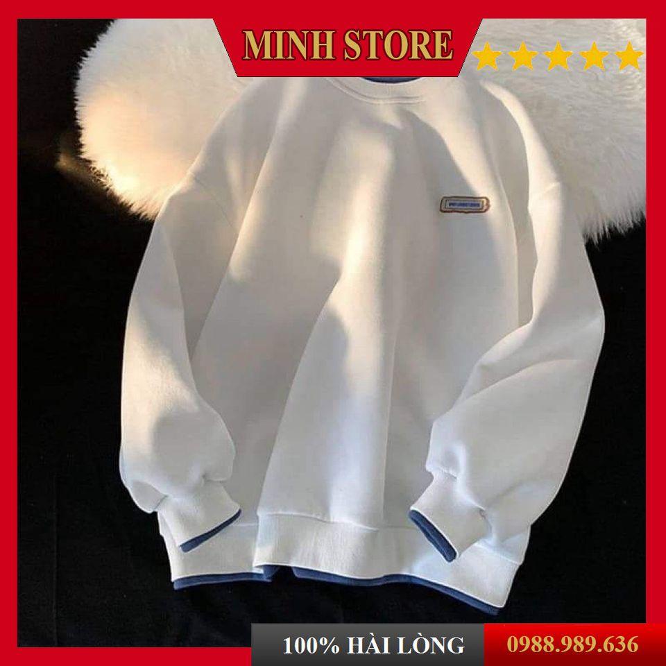 Áo sweater nam nữ cổ tròn dài tay, Áo Sweater nam form rộng mẫu mới nhất phong cách trẻ trung AD02 - MINHSTORE