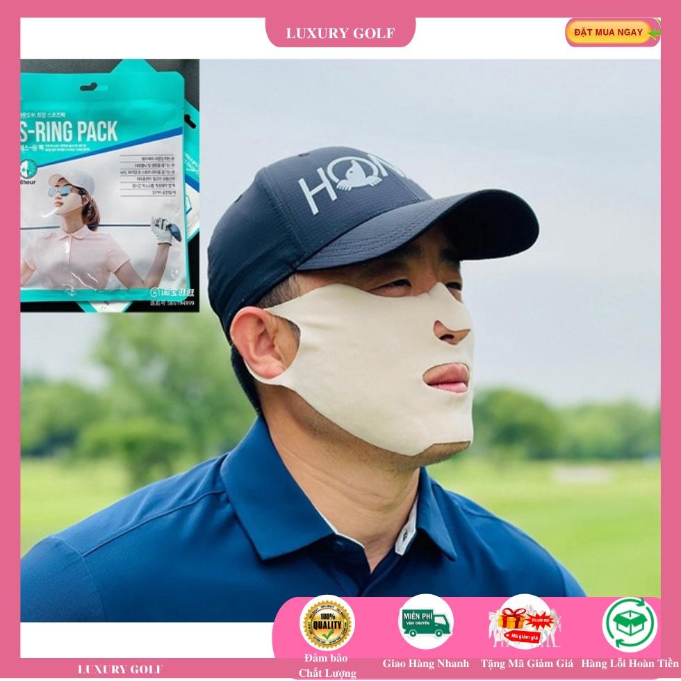 Mặt nạ golf nam nữ S - RING PACK Collagen chống nắng dưỡng da mặt khi lên sân nhập khẩu Hàn Quốc