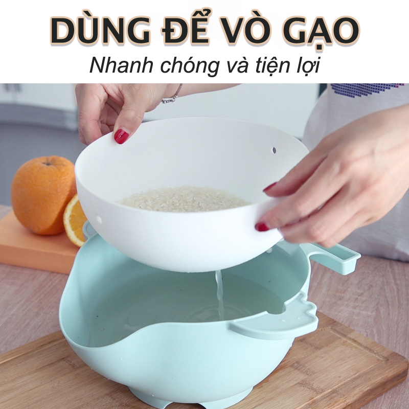 Bộ dụng cụ bào nạo cắt rau củ quả đa năng kiêm rổ đựng SAGOKER, mã BNRDN105