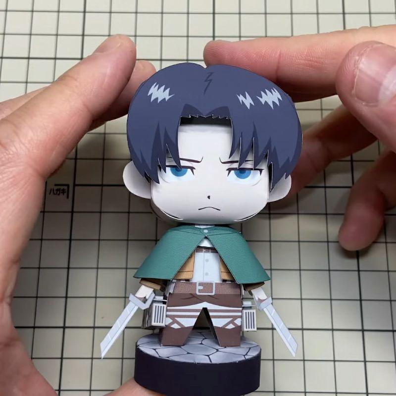 Mô hình giấy anime chibi Levi Ackerman