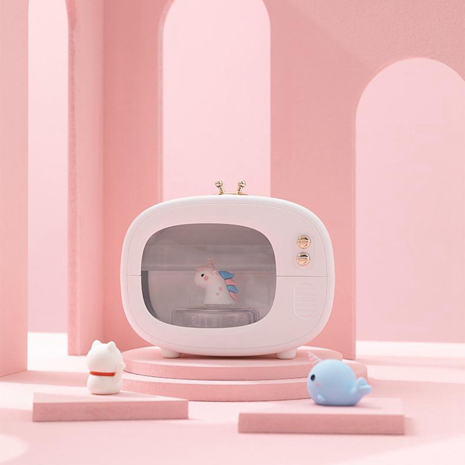 Portable USB LED Mini Car Home Humidifier Diffuser  White