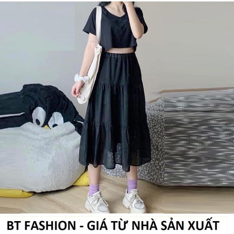 Chân Váy Dài Xòe Voan Duyên Dáng Thời Trang HOT - BT Fashion