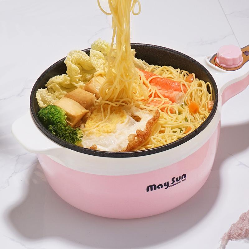 Thuận lợi nhất nồi điện sinh viên ký túc xá nấu bún lẩu đa năng gia đình nhỏ mini nồi cơm điện 220V110V