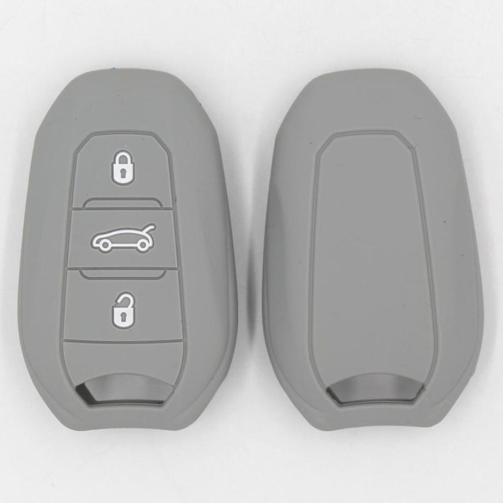 Silicone Car Key for Smart Remote Key Fob Case Shell Gray