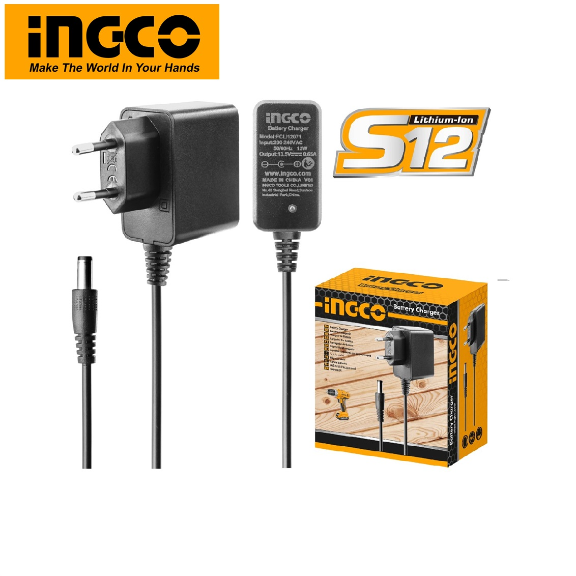 Bộ nguồn sạc pin 12V INGCO FCLI12071.