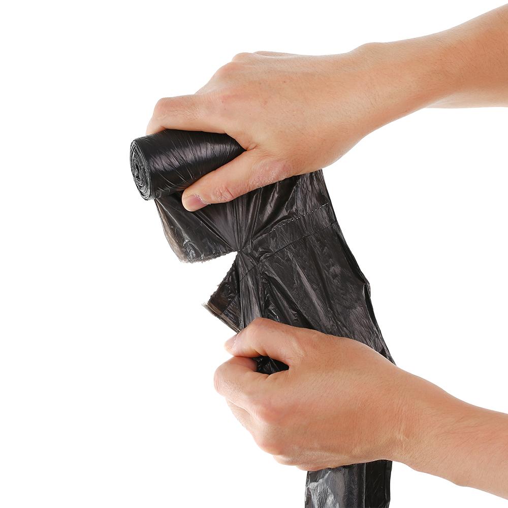 Túi đựng rác 5 cuộn có độ dẻo dai tốt và chắc chắn, không dễ bị rách