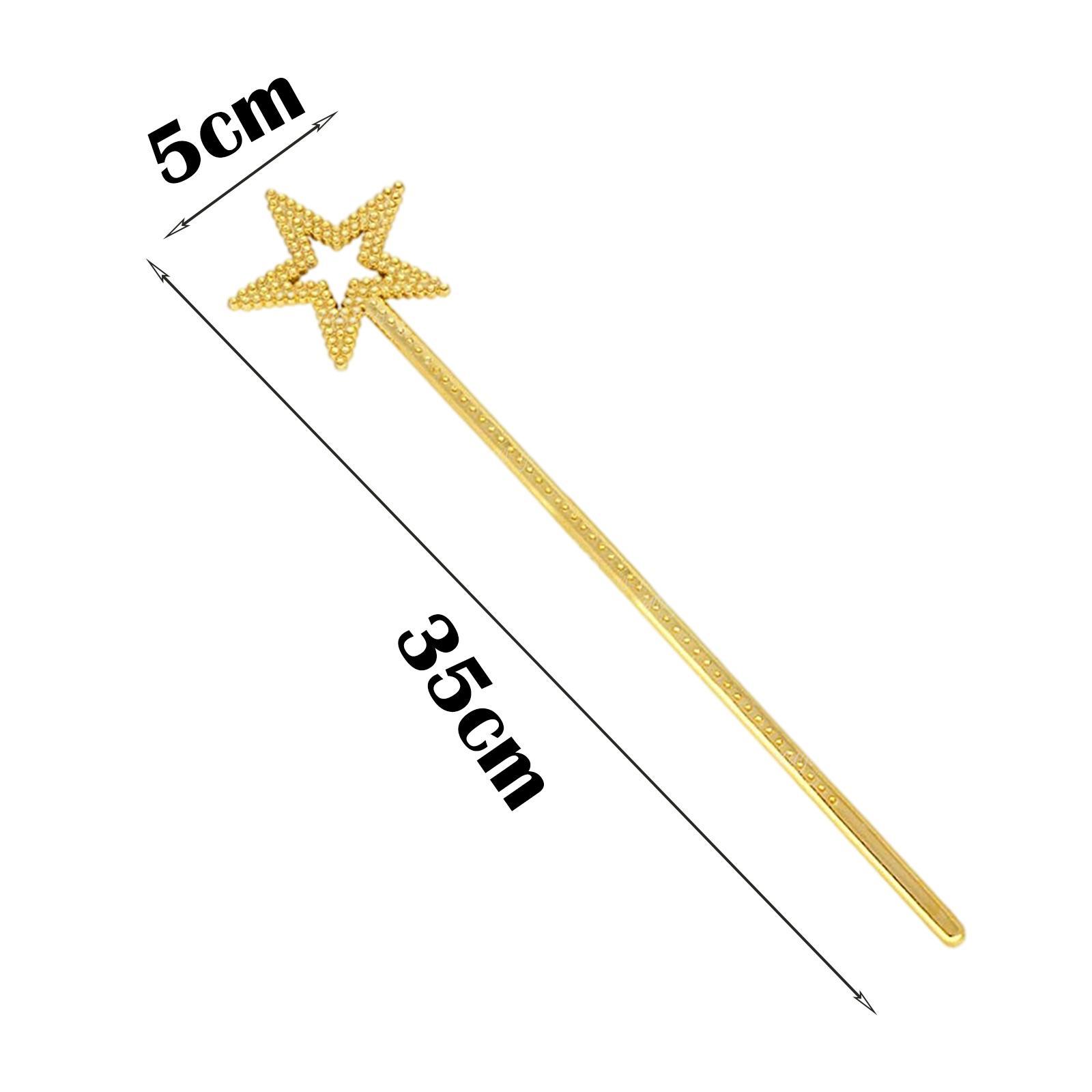 Star Wand Fairy Princess Stick Girls Dress up for Role Play Birthday Halloween