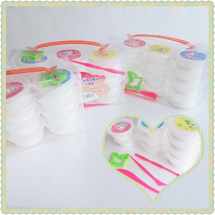 Hộp 12 hũ slime mây màu trắng dạng sữa bò cực đẹp nhũ đa dạng đồ chơi slam squishy