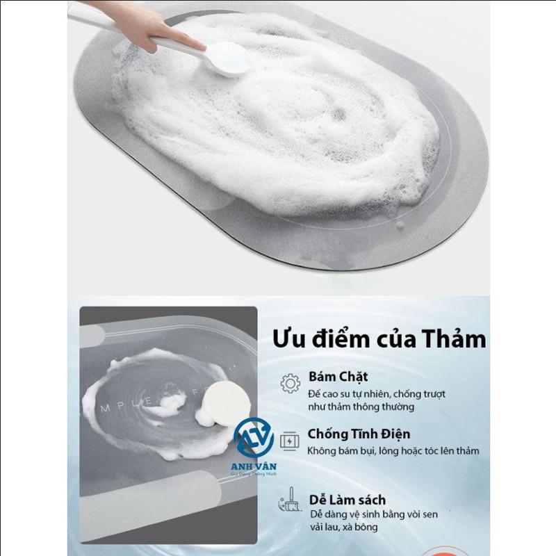 Thảm lau chùi chân siêu thấm hút nước 4 lớp để cửa chống trượt