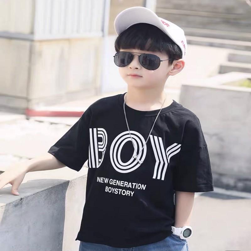 Áo thun bé trai Con Xinh cotton BOY STORY, áo thun trẻ em từ 5 đến 14 tuổi