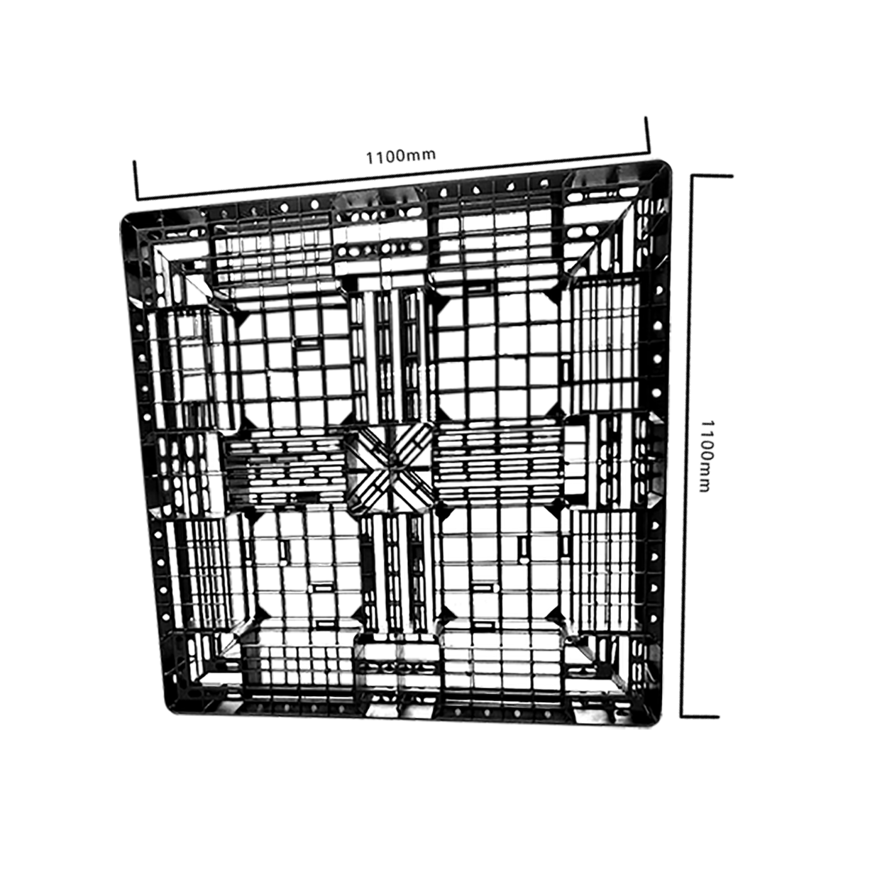 Pallet nhựa 1100x1100x125 đen