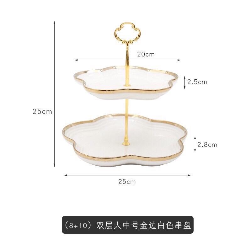 Khay bánh kẹo 2 tầng,3 tầng