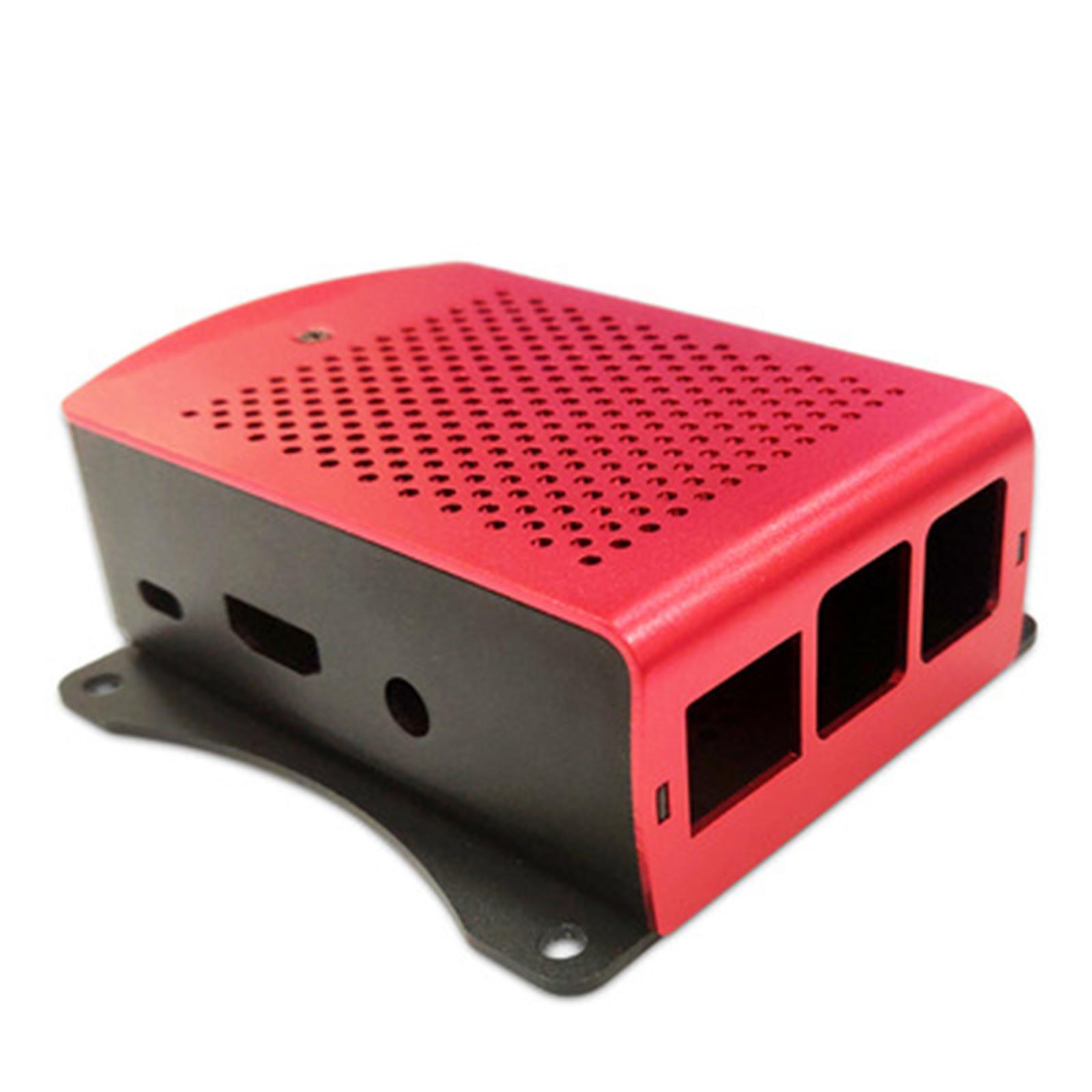 Computer Case Motherboard Shell w/ Fan for   Lightweight Red